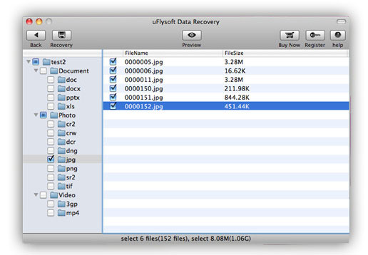 preview data before recovery